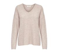 Only Strickpullover Damen ONLCAMILLA – Warmer V-Ausschnitt, Langarm, Stretch – Beige S