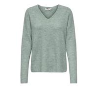 Only V-Ausschnitt-Pullover ONLCAMILLA Damen Meliert Blau Surf Gr. M (38)