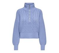 Only Troyer Modell DORITTA Oversized mit Strickmuster Hellblau Größe L