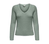 V-Ausschnitt-Pullover ONLY "ONLGEENA L/S V-NECK KNT NOOS", Damen, Gr. XL (42), l.pad, Strick, Obermaterial: 65% Polyacryl, 35% Polyamid, unifarben, modisch, V-Ausschnitt, Langarm, Pullover (35246331-X