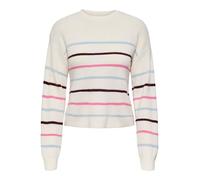 Only Strickpullover ONLIBI LS STRIPE O-NECK CC KNT gestreift 50%Viskose,27%Nylon,23%Polyester Damen M