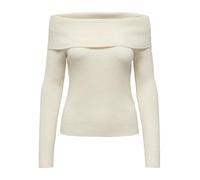 ONLY Pullover Onlkatia LS Off-Shoulder KNT – Whitecap Gray meliert, Regular Fit – L