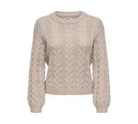 ONLY Female Strickpullover ONLRUBINA Ls Cable O-Neck KNT Noos 15317515 ,Mocha Meringue ,M