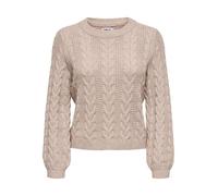 ONLY Female Strickpullover ONLRUBINA Ls Cable O-Neck KNT Noos 15317515 ,Mocha Meringue ,XS