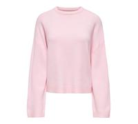 Only Relaxed Fit Strickpullover mit Crew Neck Modell 'SIMONI' in Rosa, Größe XS
