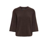 ONLY Regular Fit Pullover mit 3/4-Ärmeln Modell 'SIMONI' in Schoko Melange, Größe XL