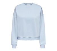 ONLY Damen Onlsweat Life L/S Crew Oversize SWT Noos Sweatshirt, Cashmere Blue, L