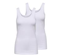 ONLY Female Tanktop Lange Basic XSWhite/White
