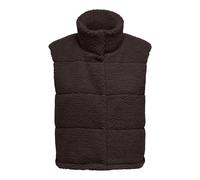 Plüschweste ONLY "ONLSANDRA TEDDY WAISTCOAT LIFE OTW NOOS", Damen, Gr. XS, braun (seal braun), Plüsch, Obermaterial: 100% Polyester, unifarben, regular fit hüftlang, Westen, Kunstfaser (90584269-XS) s