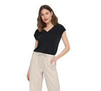 ONLY - ONLFREE LIFE S/S MOD.V-NECK TOP JRS NOOS - Farbe - schwarz - Größe - S