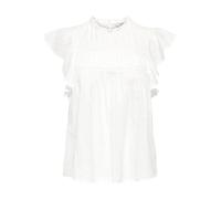 ONLY Regular Fit Blusentop aus reiner Baumwolle Modell 'KATTI' in Offwhite, Größe XS