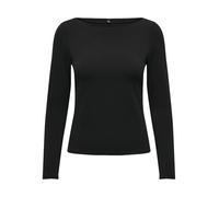 ONLY "ONLLIVE LOVE LIFE LS BOATNECK JRS NOOS" (78147819-M) schwarz