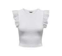 ONLY - ONLMATHILDA S/L LACE DETAIL TOP JRS NOOS Cloud Dancer - Gr. - S