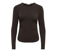 ONLY - ONLMIRA LIFE L/S RUCHING TOP JRS NOOS Chocolate Torte - Gr. - XL