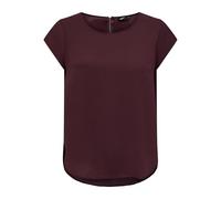 Kurzarmshirt ONLY "ONLMOSTER GLITTER S/S TOP NOOS JRS", Damen, Gr. L, chocolate truffle detail:chocolate truffle lurex, Jersey, Obermaterial: 75% Viskose, 11% Polyester, 11% metallisierte Fasern, 3% E