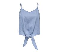 ONLY Damen Onlnova Azure Knot Singlet Ptm, Light Blue Denim, X-Small