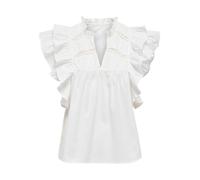 ONLY Onlsunny Capsl Frill Top WVN Noos