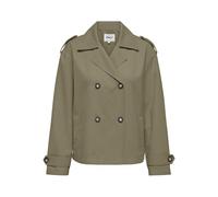 Only Regular Fit Trenchcoat-Jacke mit Reverskragen Modell 'HANNAH' in Schilf, Größe L