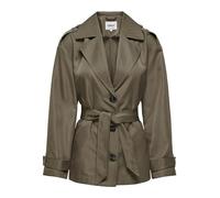 Kurzjacke ONLY "ONLLINE SHORT TRENCHCOAT OTW NOOS" Gr. XS (34), braun (walnut) Damen Jacken Kurze (66349844-XS)