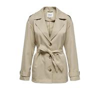 Kurzjacke ONLY "ONLLINE SHORT TRENCHCOAT OTW NOOS" Gr. XS (34), braun (walnut) Damen Jacken Kurze (66349844-XS)