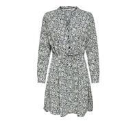 Only Damen Kleid ONLCORY L/S V-NECK TUNIC S, Night Sky ABIGALE FLOWER 15200543