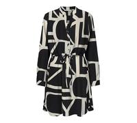ONLY Damen Kleid ONLCORY L/S V-Neck Tunic XS S M L XL Geblümt 100% Polyester, Größe:XS, Farbe:Black Birch Logo 15200543