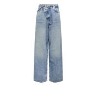 ONLY Female Weit geschnitten Jeans ONLECHO Mittlere Taille Weiter Beinschnitt Jeans