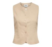 ONLY - ONLGOA S/L LINEN BL WAISTCOAT CC TLR Oxford Tan - Gr. - 42