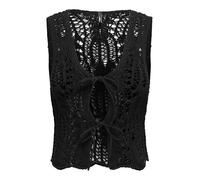Onllizzy Life Sl Crochet Tie Vest KNT