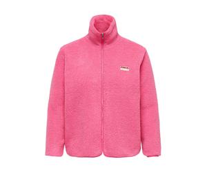 ONLY Fleecejacke "Carmakoma - HOLLY" in Pink - Größe 50/52 | Damenjacken
