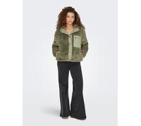 ONLY Fleecejacke "ONLCONTACT" in Khaki - Größe XL | Damenjacken