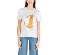 Only Frühling Sommer Bio Damen TShirt Weiß Rundhals Kurzarm - Größe: XS