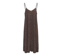 ONLY - Gemustertes Midikleid mit Spaghettiträgern braun - Gr. - M