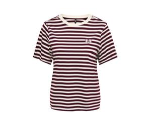 ONLY - Gestreiftes T-Shirt rot - Gr. - XS