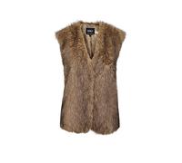 ONLY Gilet in Felloptik ONLDAWN hellbraun | L