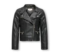 Only Kunstlederjacke Konfreya Schwarz Mädchen Größe 128 (8 Jahre)