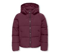 Steppjacke KIDS ONLY "KOGDOLLY SHORT PUFFER JACKET OTW", Mädchen, Gr. 158, lila (mauve wine), Web, Steppware, Obermaterial: 60% Polyester, 40% Nylon, unifarben, casual, normal, Langarm, Jacken (578802