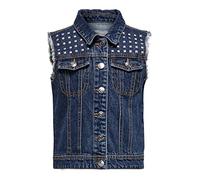 ONLY Girl Weste Denim Nieten 152Medium Blue Denim