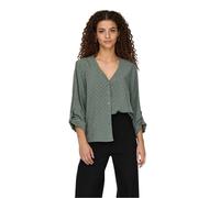 Only - Hemd für Damen, V-Ausschnitt, Langärmlig (Grau) EU 38 / UK 10