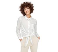 ONLY Hemdbluse Lecey in Weiß mit Knotendetail vorn S Regular Fit