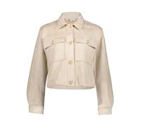 Kurzjacke ONLY "ONLBELICIA LIFE FAUX SUEDE JACKET OTW", Damen, Gr. XL, pumice stone, Web, Obermaterial: 95% Polyester, 5% Elasthan, unifarben, normal, Jacken Kurzjacke, aus weichem Wildlederimitat (62
