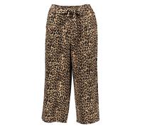 Palazzohose ONLY "ONLWINNER - Culottehose mit elastischem Bund und Kordelzug", Damen, Gr. 38, N-Gr, nomad aop:le grand leo, Web, Obermaterial: 97% Polyester, 3% Elasthan, bedruckt, regular fit lang, H