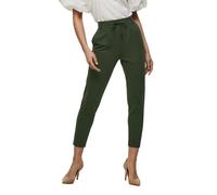 Only Hose Poptrash in Dunkelgrün mit Kordelzug XS-L34 Regular Fit