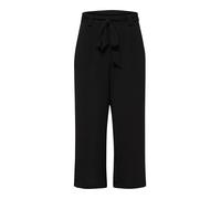 Only Palazzohose Winner – Culotte, Streifenmuster, elastischer Bund mit Kordelzug, Schwarz Gr. 40