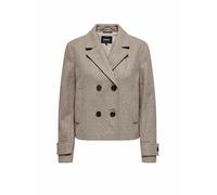 Kurzjacke ONLY "ONLFREJA LIFE SHORT DB JACKET OTW NOOS" Gr. XL (42), braun (mocha meringue detail:melange) Damen Jacken (25674906-XL) mocha meringue detail:melange