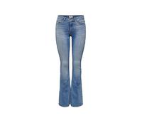 ONLY Damen Onlblush Life Mid Flared Dnm Tai467 Noos Jeans, Light Blue Denim, XS / 34L EU