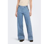 ONLY Jeans Wide Leg ONLMADISON HW Button Hellblau Gr. 30/L30