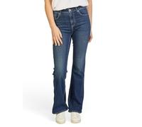 ONLY Jeans Damen Weites Bein Stretch Flared Fit ONLBLUSH Mid Waist Bootcut Jeanshose Hose Denim, Größe:M/30, Farbe:Dark Blue Denim (15349169)