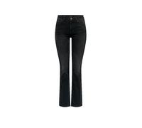 Bootcut-Jeans ONLY "ONLBLUSH MID FLARED DNM TAI1099 NOOS" Gr. M (38), Länge 32, schwarz (washed black) Damen Jeans Bootcut (11916520-M)