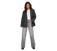 Only Jeans JUICY High Rise weites Bein Baumwoll-Mix Hellgrau Größe 26/32